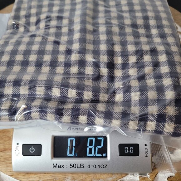 Ann Taylor Loft Blue & Beige Plaid Infinity Scarf Soft straddles comfort and chi - Picture 12 of 12